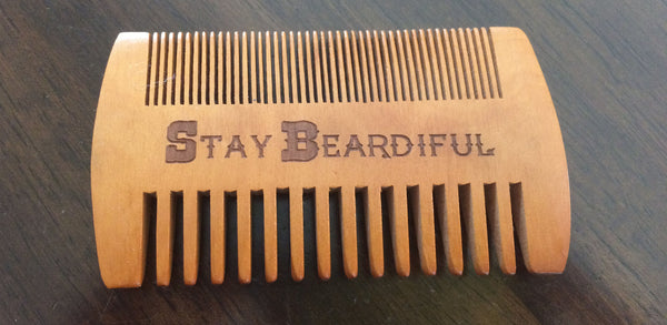 Wooden Beard & Mustache Comb,  - 2 Guys Beard Co